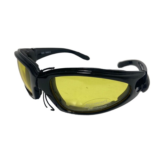 Birdz Quail Goggles Motorcycle Anti Fog Pouch Black Yellow night Vision Lens - Picture 1 of 5